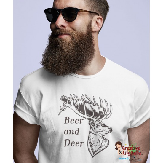 T-SHIRT beer and deer ts4647